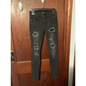 Express black sequin jeans